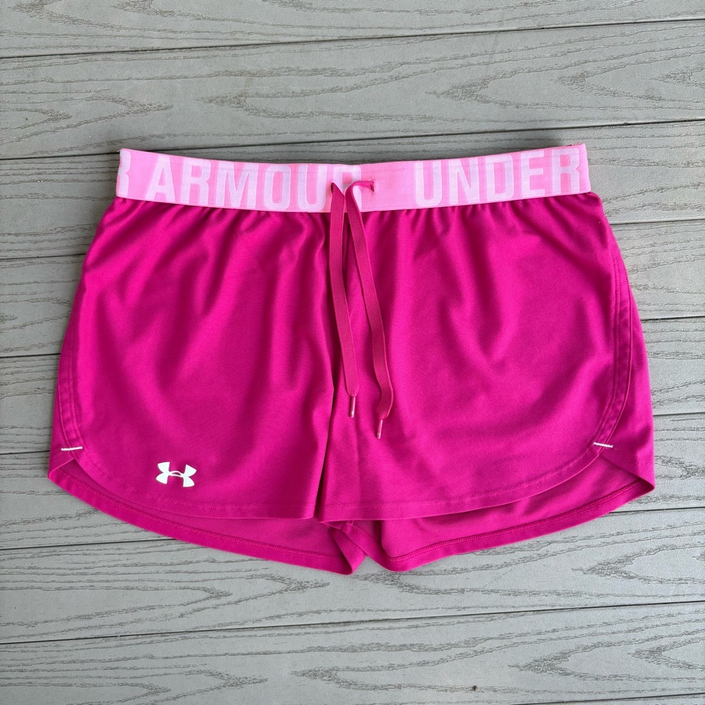 Under Armor Hot Pink Loose Athletic Shorts